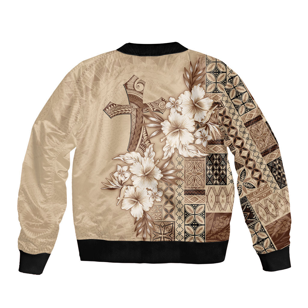 Samoa AIGA Mamanu Siapo Malu Motifs Bomber Jacket
