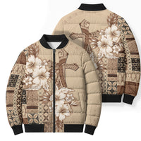Samoa AIGA Mamanu Siapo Malu Motifs Bomber Puffer Jacket