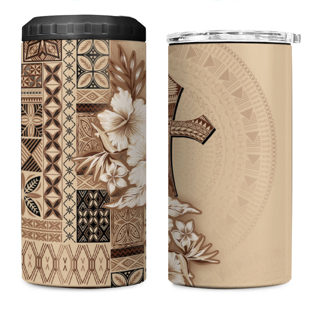 Samoa AIGA Mamanu Siapo Malu Motifs 4 in 1 Can Cooler Tumbler