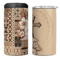 Samoa AIGA Mamanu Siapo Malu Motifs 4 in 1 Can Cooler Tumbler