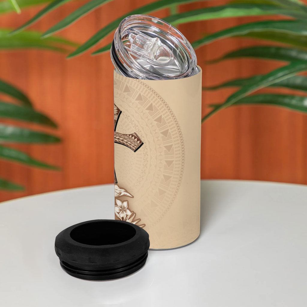 Samoa AIGA Mamanu Siapo Malu Motifs 4 in 1 Can Cooler Tumbler