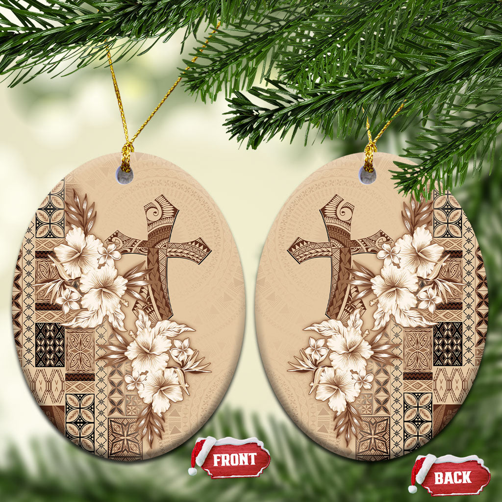 Samoa AIGA Mamanu Siapo Malu Motifs Ceramic Ornament
