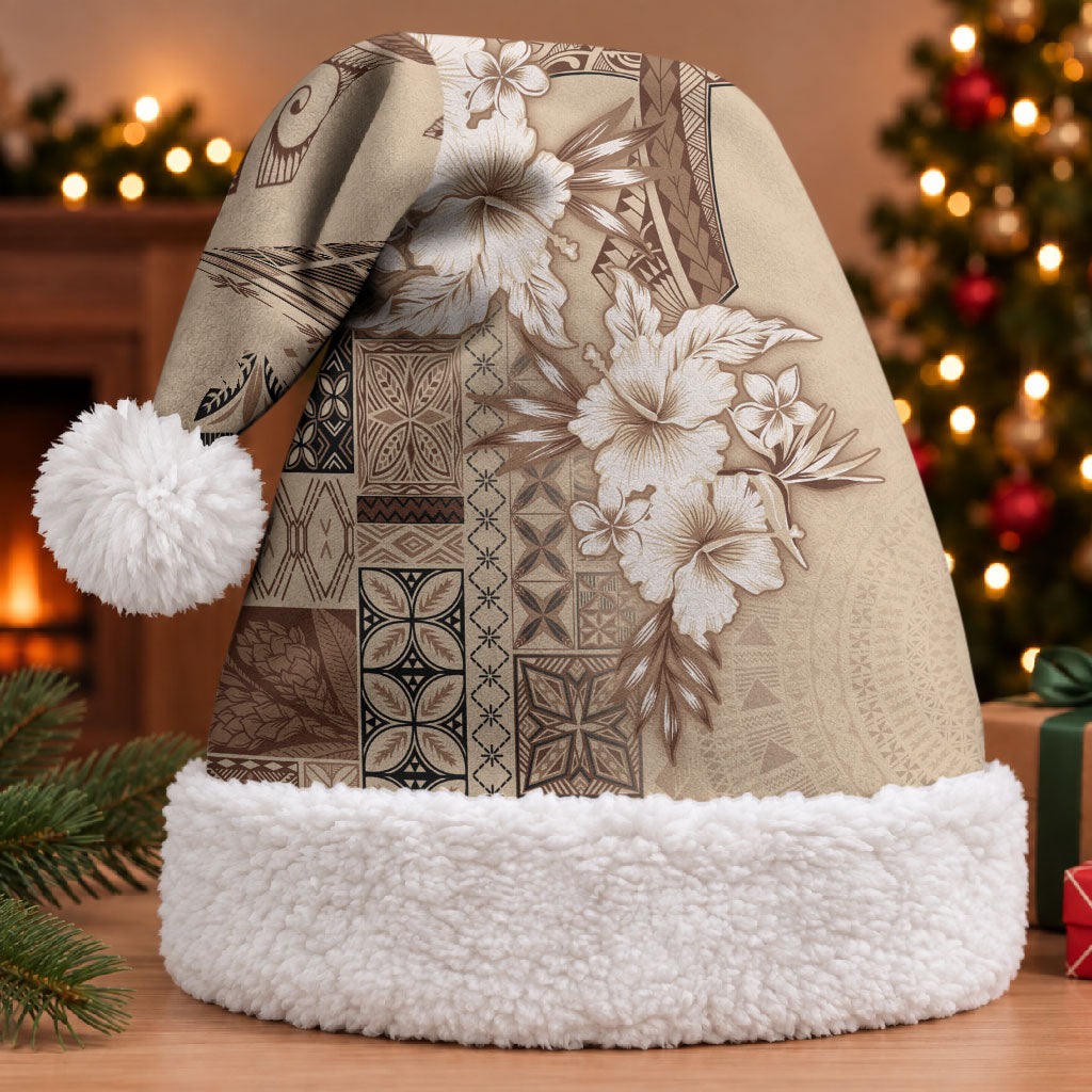 Samoa AIGA Mamanu Siapo Malu Motifs Christmas Santa Hat