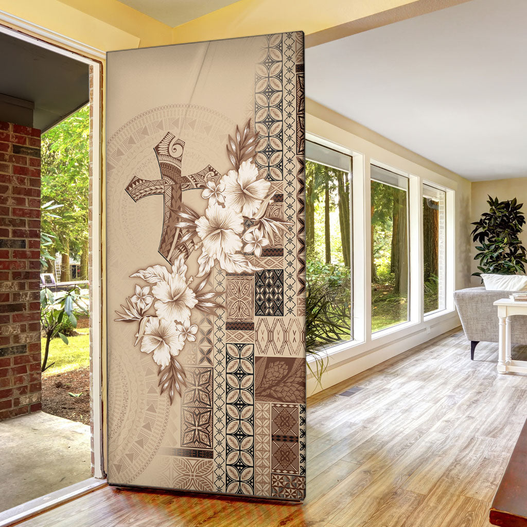Samoa AIGA Mamanu Siapo Malu Motifs Door Cover