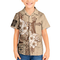 Samoa AIGA Mamanu Siapo Malu Motifs Kid Hawaiian Shirt