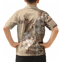 Samoa AIGA Mamanu Siapo Malu Motifs Kid Hawaiian Shirt