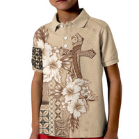 Samoa AIGA Mamanu Siapo Malu Motifs Kid Polo Shirt