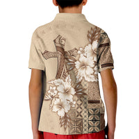 Samoa AIGA Mamanu Siapo Malu Motifs Kid Polo Shirt