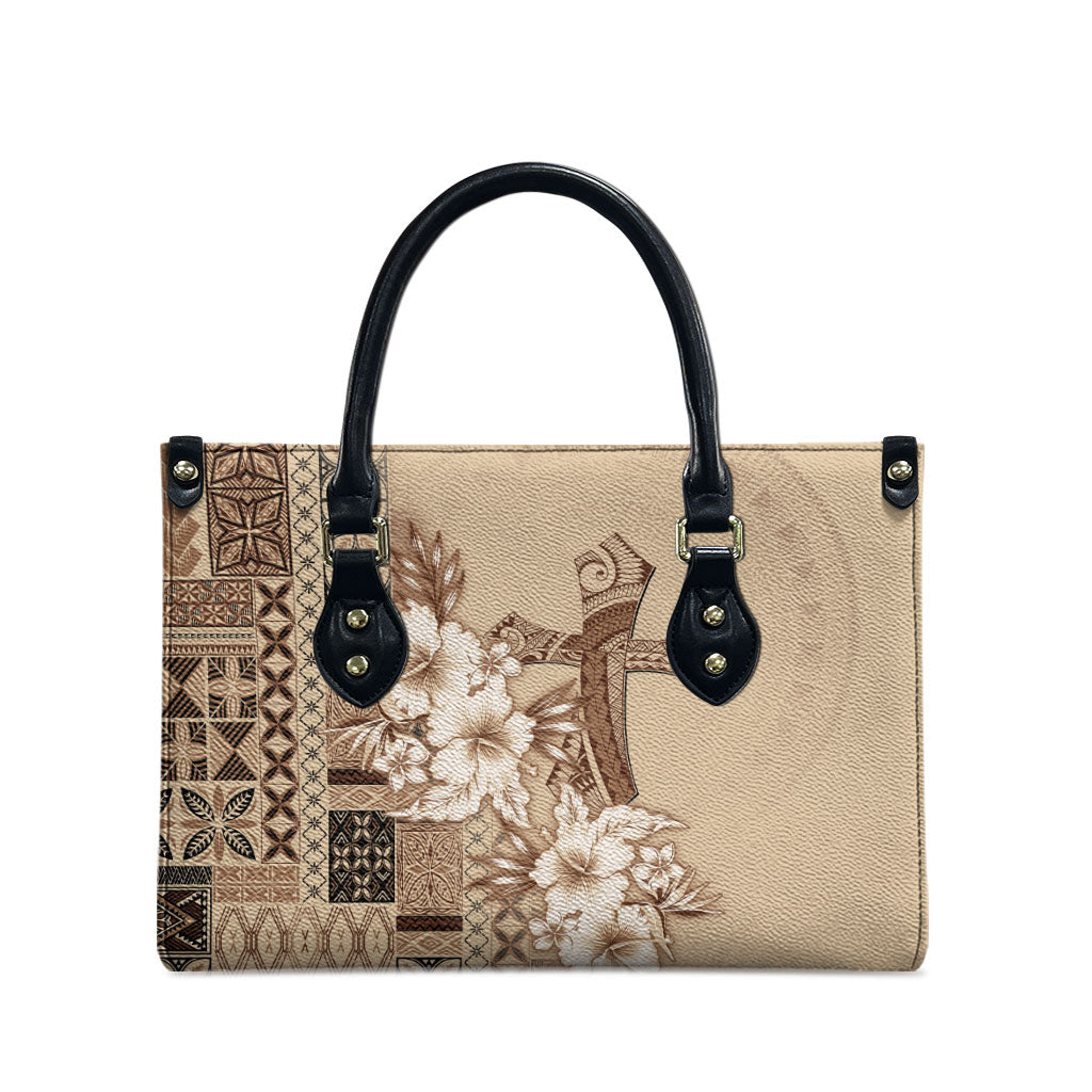 Samoa AIGA Mamanu Siapo Malu Motifs Leather Bag
