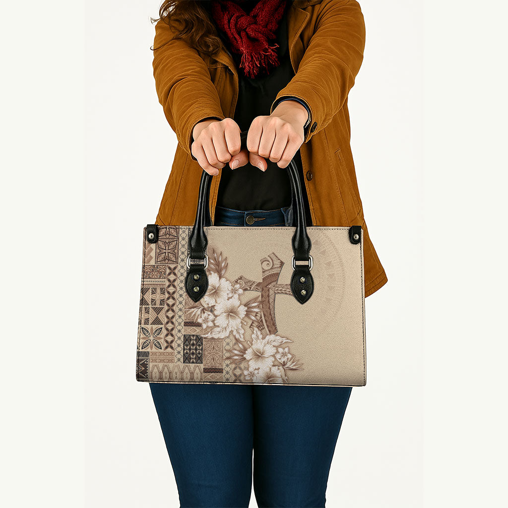 Samoa AIGA Mamanu Siapo Malu Motifs Leather Bag