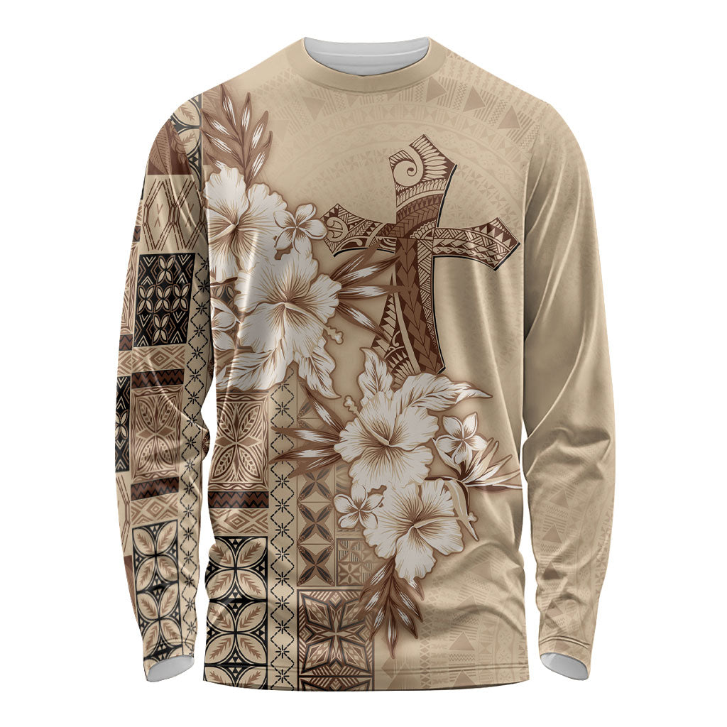Samoa AIGA Mamanu Siapo Malu Motifs Long Sleeve Shirt