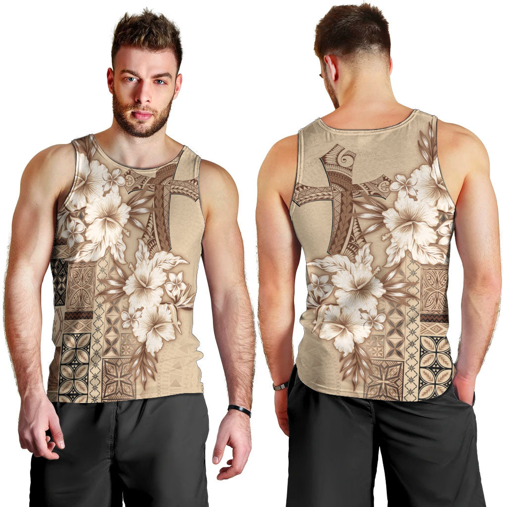 Samoa AIGA Mamanu Siapo Malu Motifs Men Tank Top