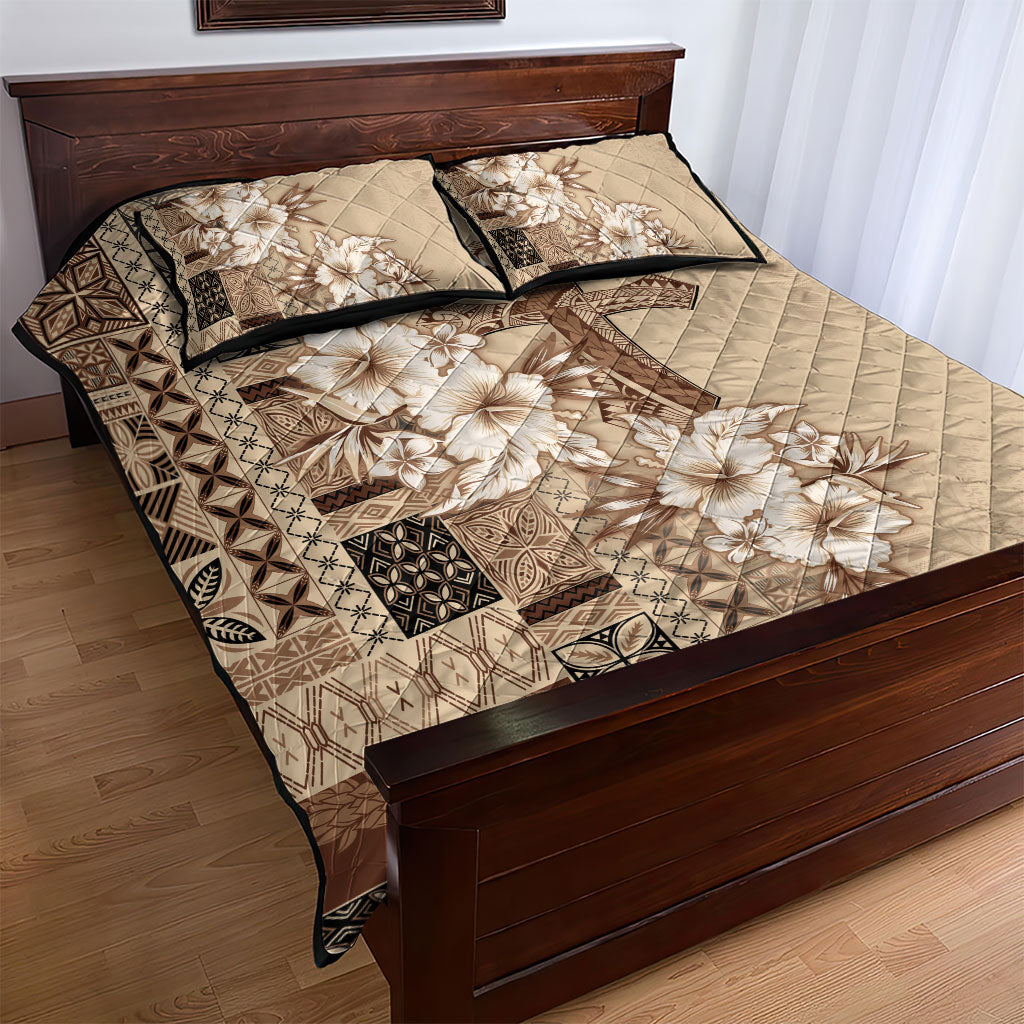 Samoa AIGA Mamanu Siapo Malu Motifs Quilt Bed Set