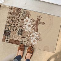 Samoa AIGA Mamanu Siapo Malu Motifs Rubber Doormat