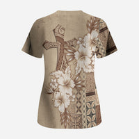Samoa AIGA Mamanu Siapo Malu Motifs Scrub Top
