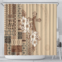 Samoa AIGA Mamanu Siapo Malu Motifs Shower Curtain