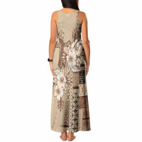 Samoa AIGA Mamanu Siapo Malu Motifs Tank Maxi Dress