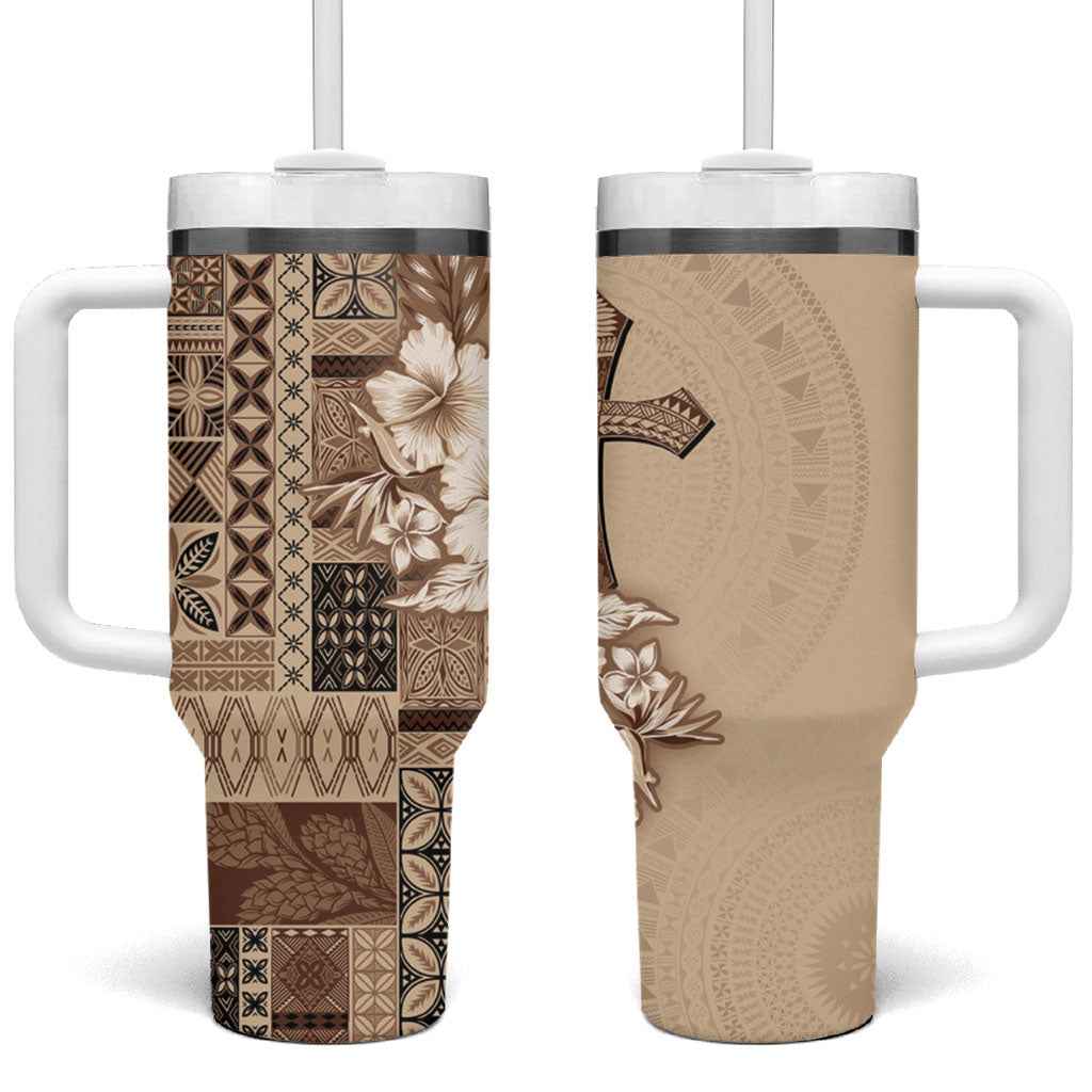 Samoa AIGA Mamanu Siapo Malu Motifs Tumbler With Handle