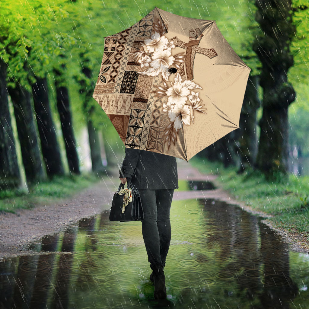 Samoa AIGA Mamanu Siapo Malu Motifs Umbrella