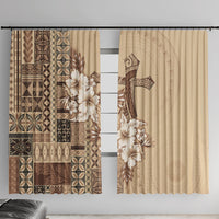 Samoa AIGA Mamanu Siapo Malu Motifs Window Curtain
