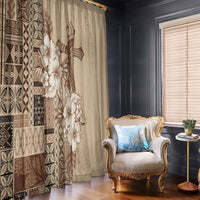 Samoa AIGA Mamanu Siapo Malu Motifs Window Curtain