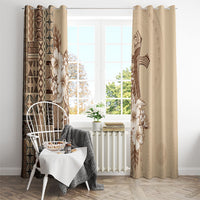 Samoa AIGA Mamanu Siapo Malu Motifs Window Curtain