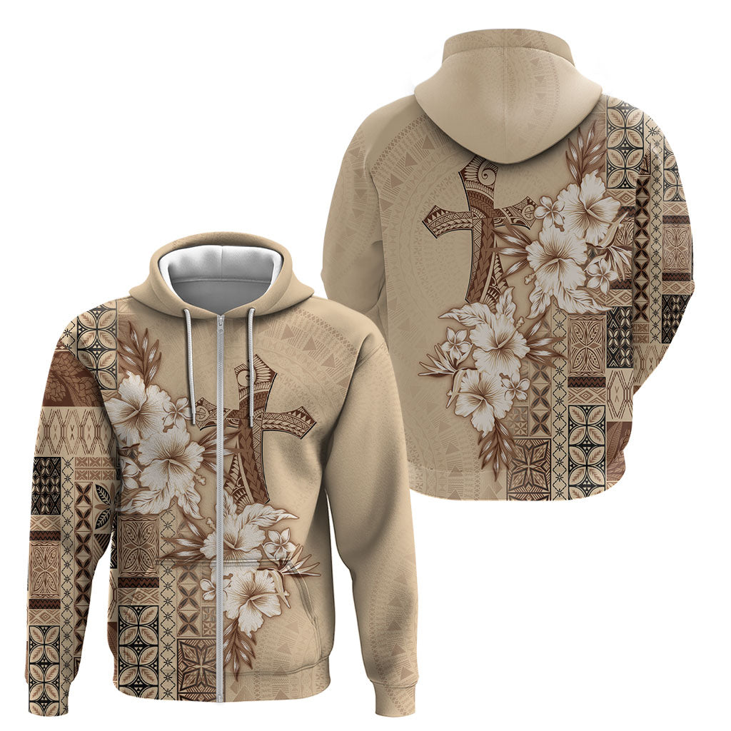 Samoa AIGA Mamanu Siapo Malu Motifs Zip Hoodie