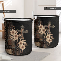 Samoa AIGA Mamanu Siapo Malu Motifs Laundry Basket Black Ver