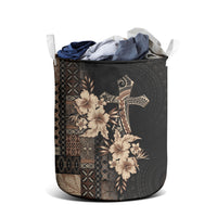 Samoa AIGA Mamanu Siapo Malu Motifs Laundry Basket Black Ver