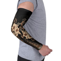 Samoa AIGA Mamanu Siapo Malu Motifs Arm Sleeves Black Ver