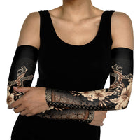 Samoa AIGA Mamanu Siapo Malu Motifs Arm Sleeves Black Ver