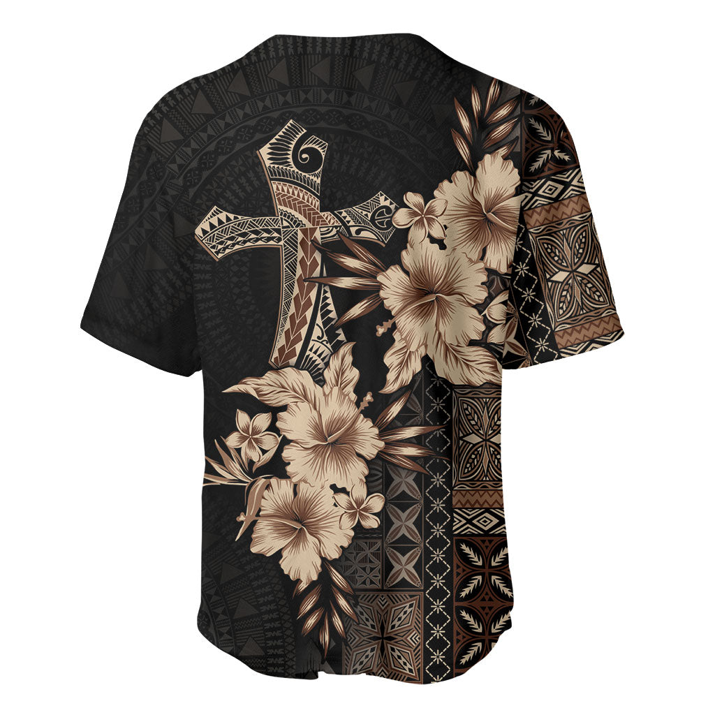 Samoa AIGA Mamanu Siapo Malu Motifs Baseball Jersey Black Ver