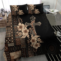 Samoa AIGA Mamanu Siapo Malu Motifs Bedding Set Black Ver