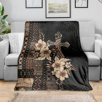 Samoa AIGA Mamanu Siapo Malu Motifs Blanket Black Ver