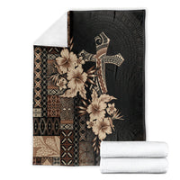 Samoa AIGA Mamanu Siapo Malu Motifs Blanket Black Ver