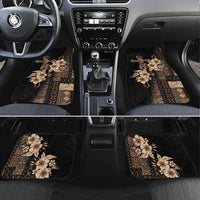 Samoa AIGA Mamanu Siapo Malu Motifs Car Mats Black Ver