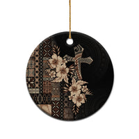 Samoa AIGA Mamanu Siapo Malu Motifs Ceramic Ornament Black Ver