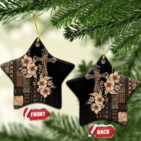 Samoa AIGA Mamanu Siapo Malu Motifs Ceramic Ornament Black Ver