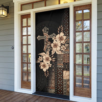 Samoa AIGA Mamanu Siapo Malu Motifs Door Cover Black Ver