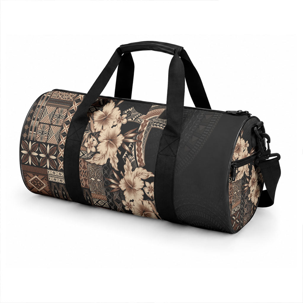 Samoa AIGA Mamanu Siapo Malu Motifs Duffle Bag Black Ver