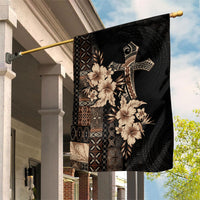 Samoa AIGA Mamanu Siapo Malu Motifs Garden Flag Black Ver