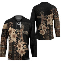 Samoa AIGA Mamanu Siapo Malu Motifs Hockey Jersey Black Ver