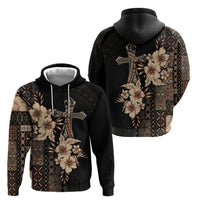 Samoa AIGA Mamanu Siapo Malu Motifs Hoodie Black Ver