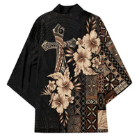 Samoa AIGA Mamanu Siapo Malu Motifs Kimono Black Ver