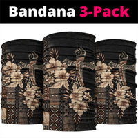 Samoa AIGA Mamanu Siapo Malu Motifs Neck Gaiter Black Ver