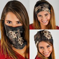 Samoa AIGA Mamanu Siapo Malu Motifs Neck Gaiter Black Ver