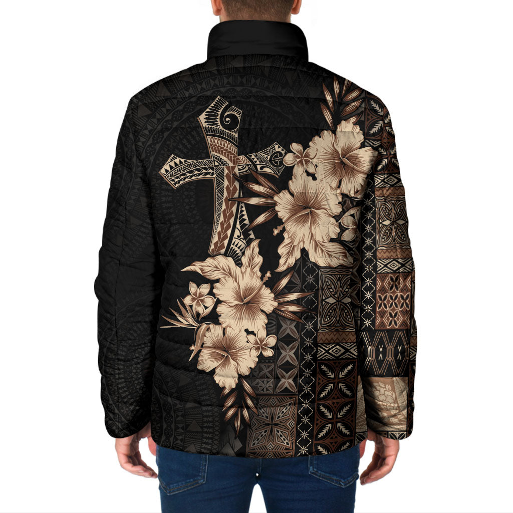 Samoa AIGA Mamanu Siapo Malu Motifs Padded Jacket Black Ver