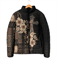Samoa AIGA Mamanu Siapo Malu Motifs Padded Jacket Black Ver