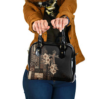 Samoa AIGA Mamanu Siapo Malu Motifs Shoulder Handbag Black Ver