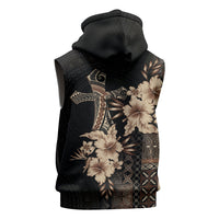 Samoa AIGA Mamanu Siapo Malu Motifs Sleeveless Hoodie Black Ver